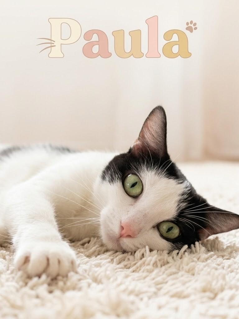 Paula, gata de porte pequeno para adoção em Campo Grande - MS