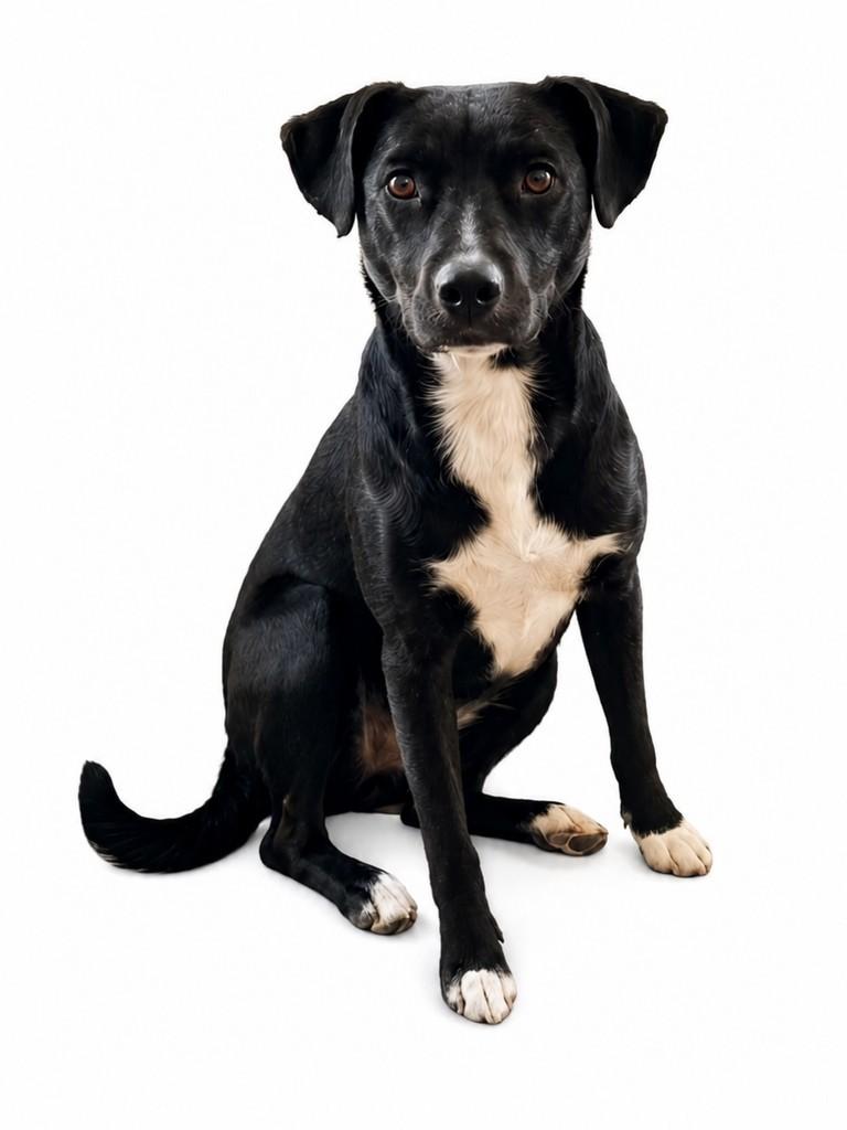 Pretinho, cachorro de porte médio para adoção em Cotia - SP