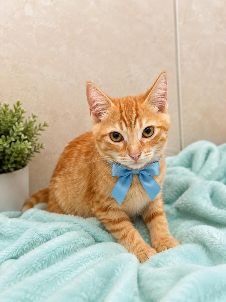 Amarelinho, gato de porte pequeno para adoção em São Paulo - SP