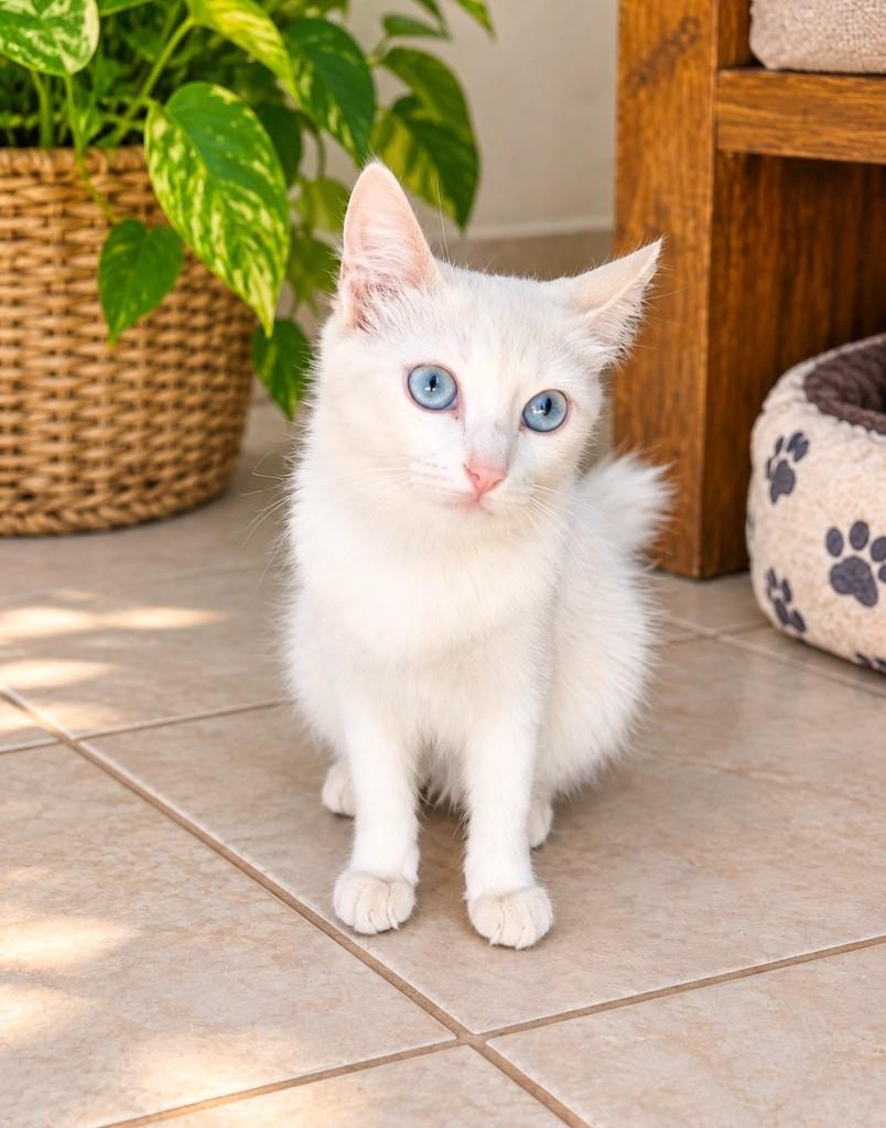 Algodão, gata de porte pequeno para adoção em Salvador - BA