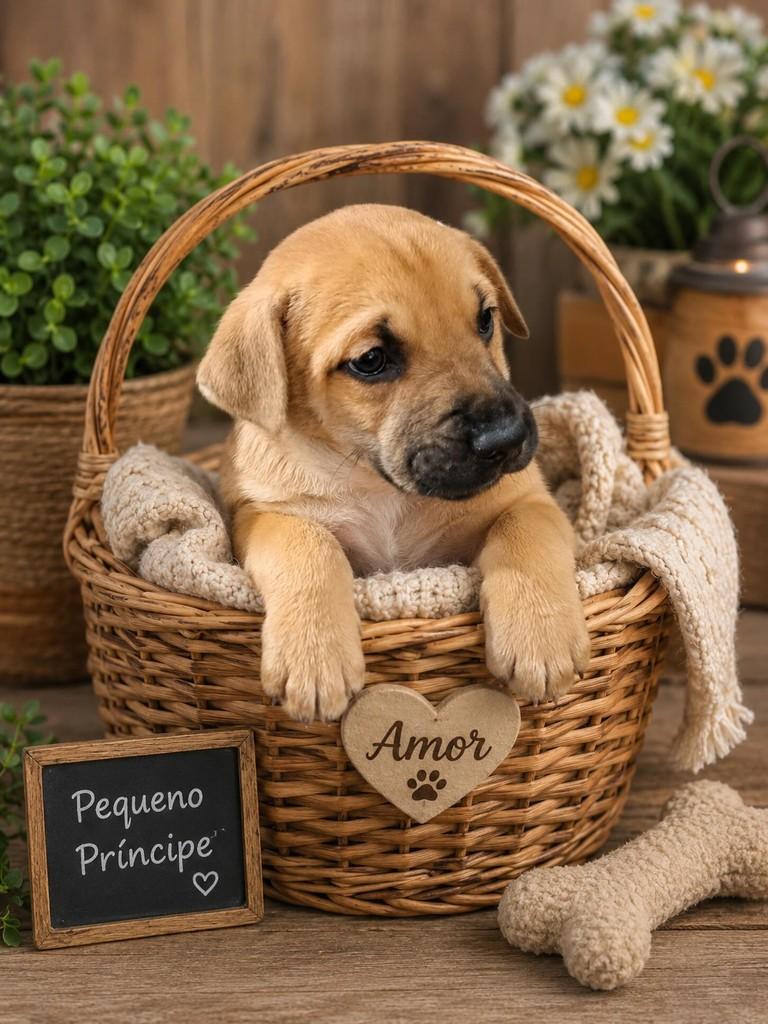 Pequeno Príncipe, cachorro de porte médio para adoção em Passo Fundo - RS