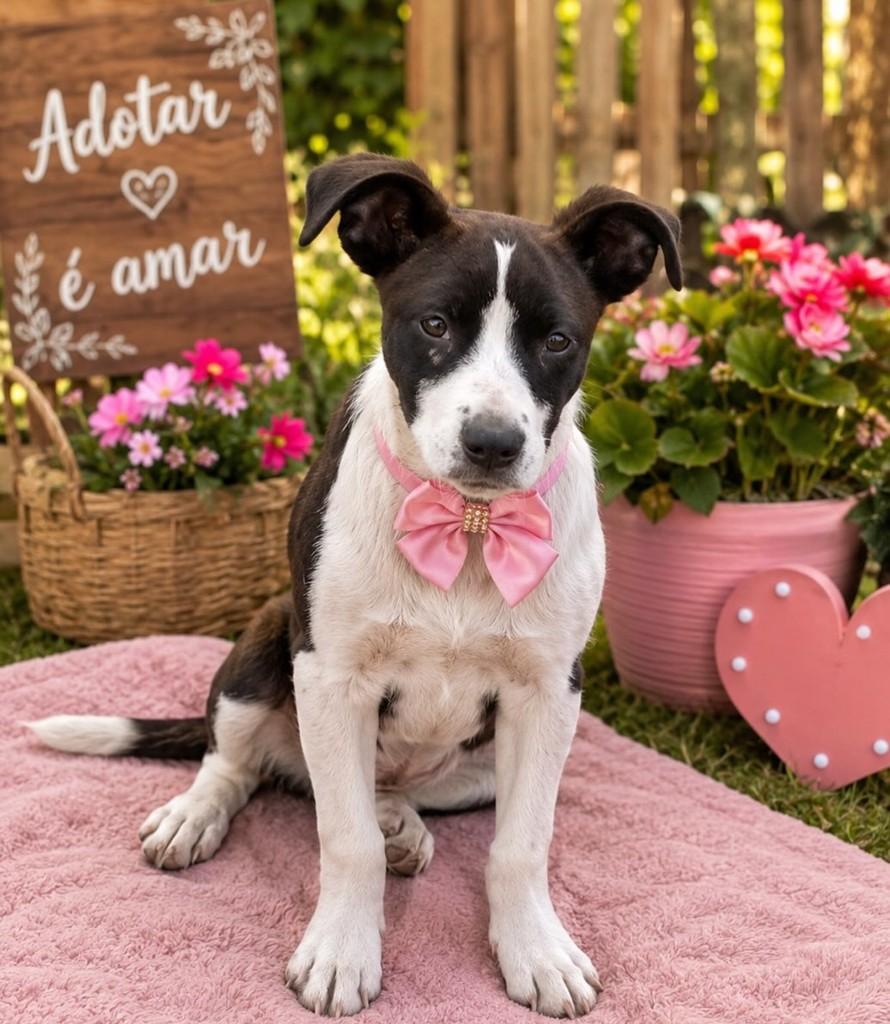 Leona, cachorro de porte médio para adoção em Passo Fundo - RS
