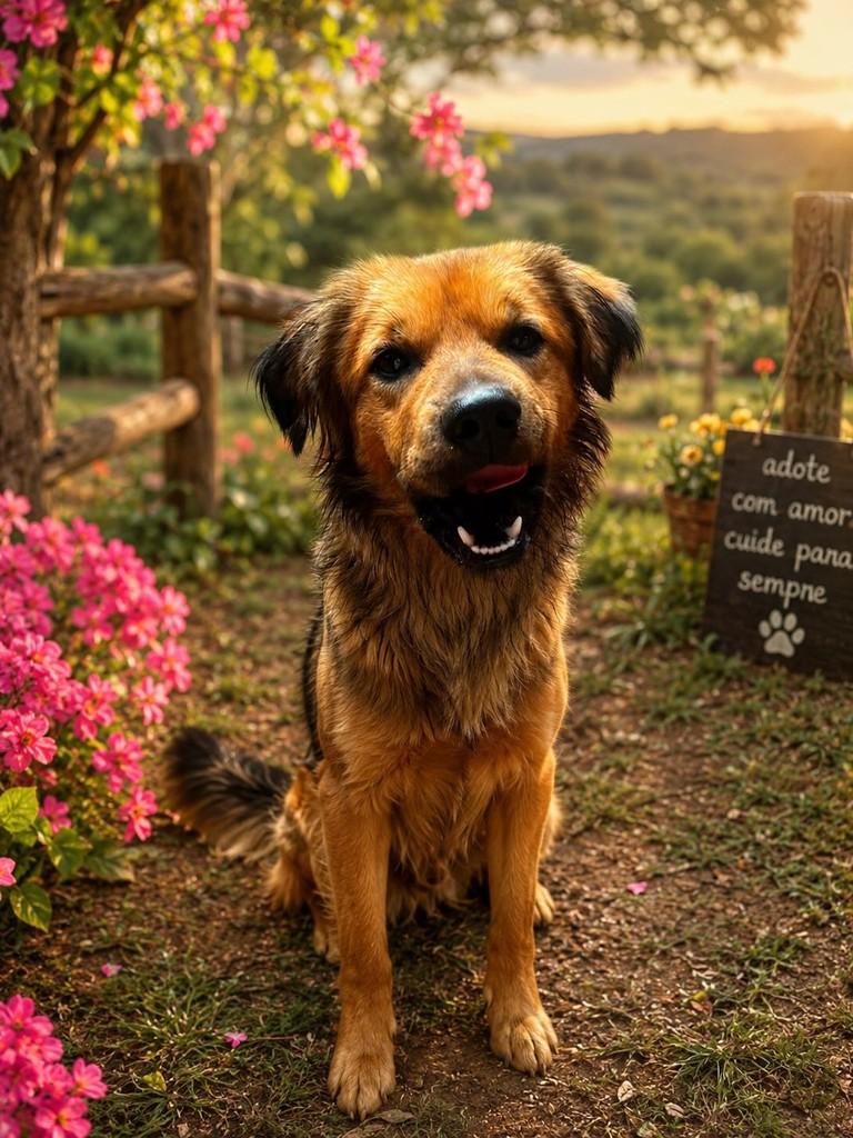 Brownie, cachorro de porte médio para adoção em Passo Fundo - RS