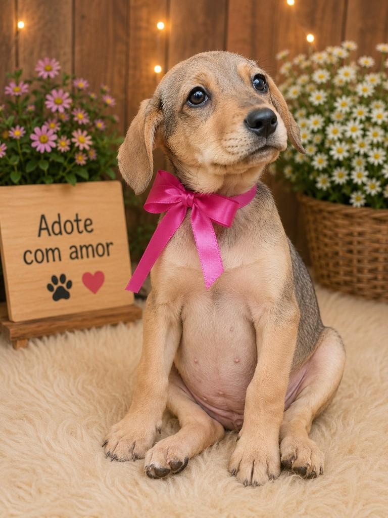 Bella, cachorro de porte médio para adoção em Passo Fundo - RS
