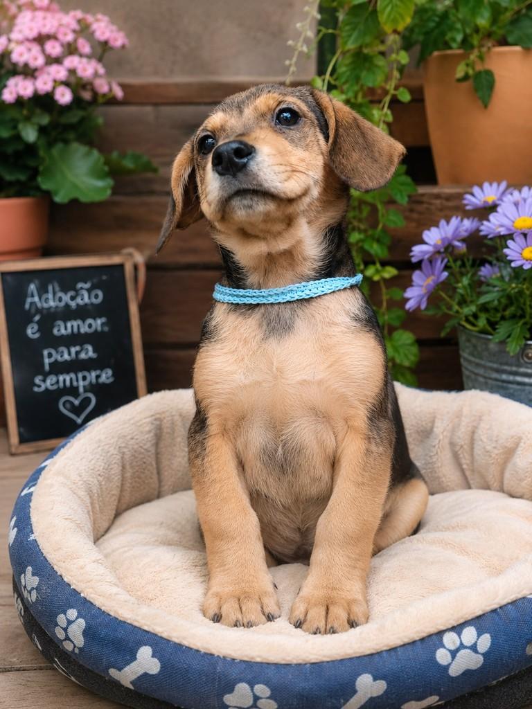Tobyas, cachorro de porte médio para adoção em Passo Fundo - RS