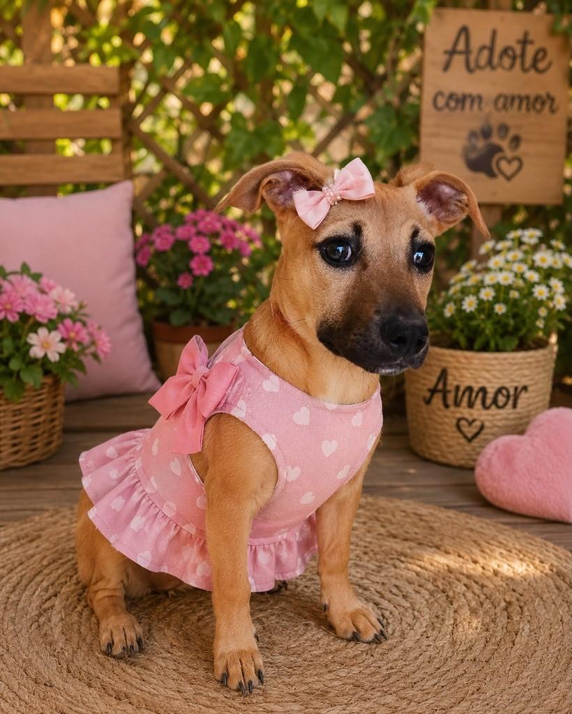 Chimia, cachorro de porte médio para adoção em Passo Fundo - RS