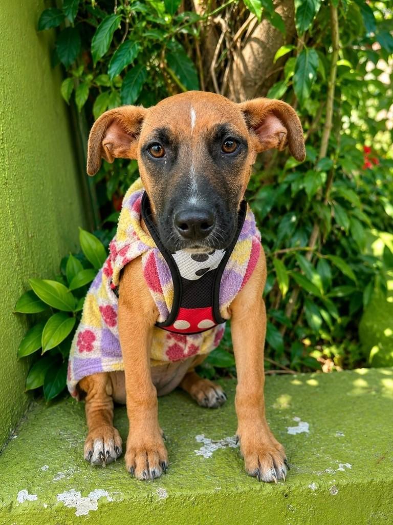 Caveirinha, cachorro de porte pequeno para adoção em São Paulo - SP
