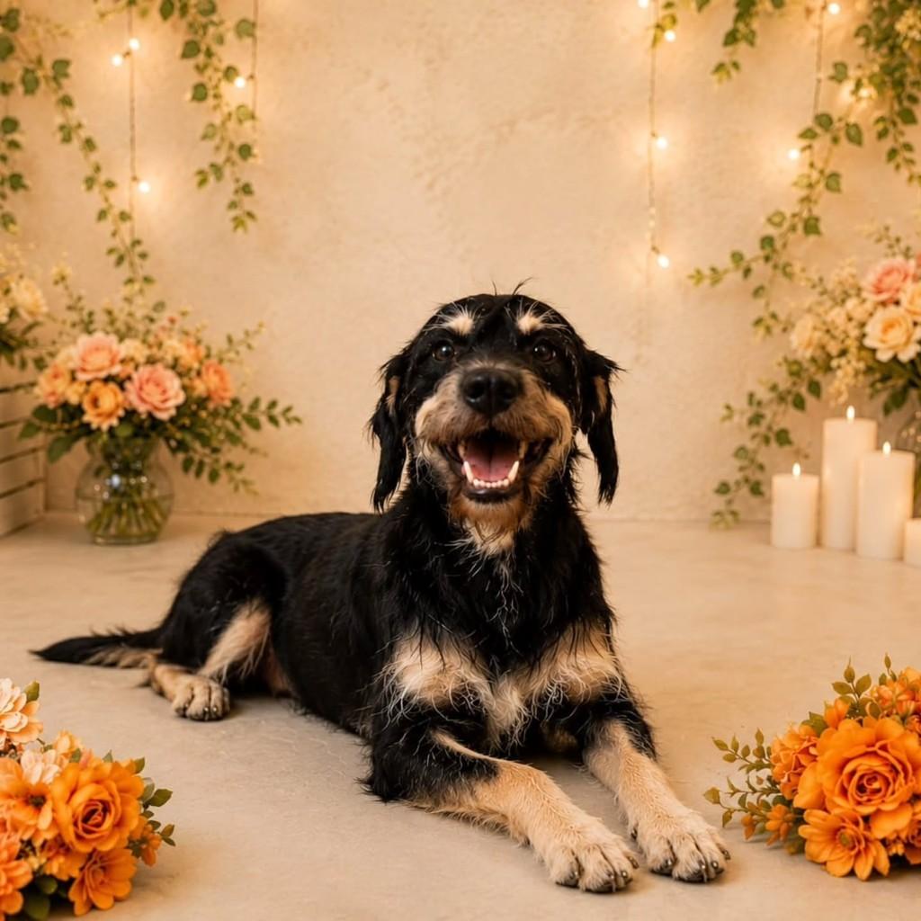 Teddy, cachorro de porte médio para adoção em Itajaí - SC
