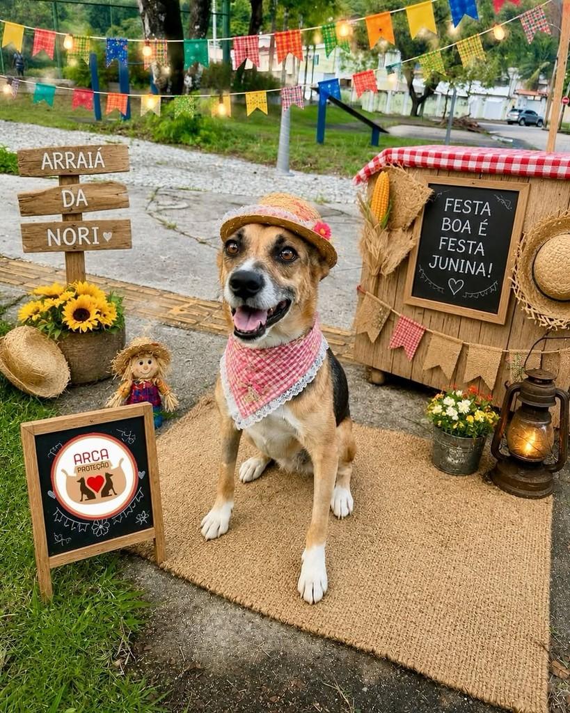Nori, cachorro de porte médio para adoção em Niterói - RJ