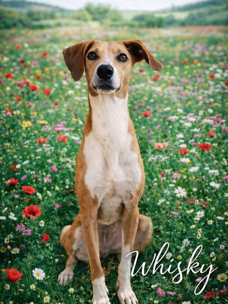 Whisky, cachorro de porte médio para adoção em Sorocaba - SP