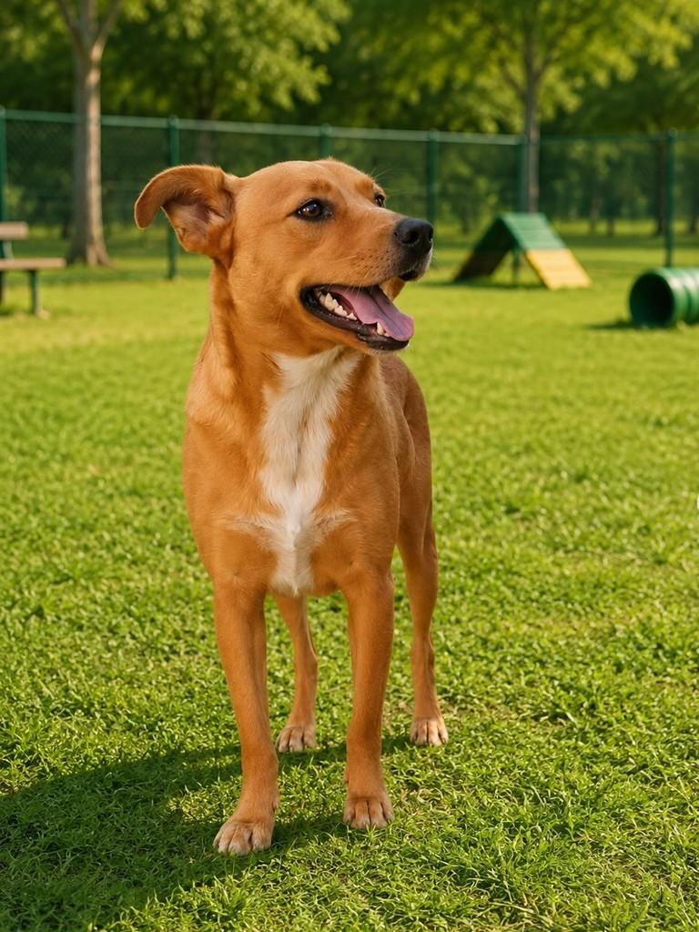 Jhully, cadela de porte médio para adoção em Ferraz de Vasconcelos - SP