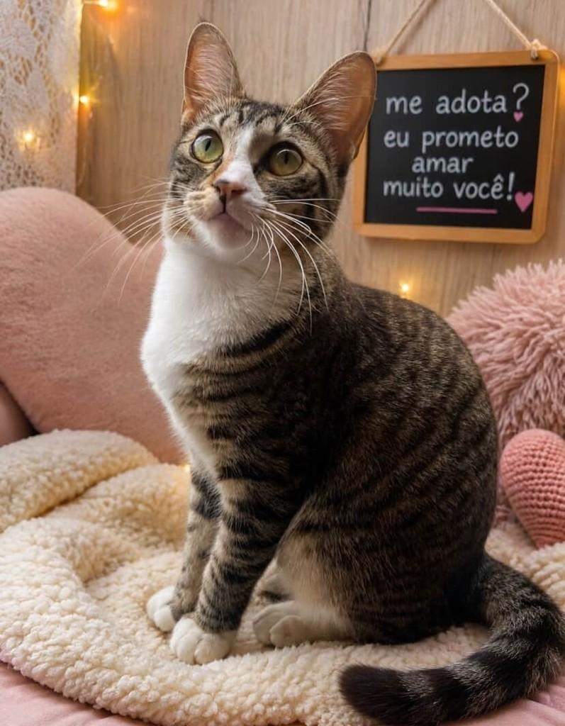 Jasmin, gata de porte pequeno para adoção em Rio de Janeiro - RJ