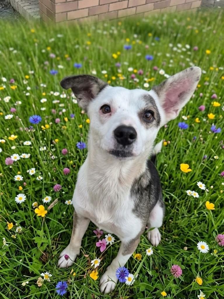 Branquinho, cachorro de porte médio para adoção em Porto Alegre - RS