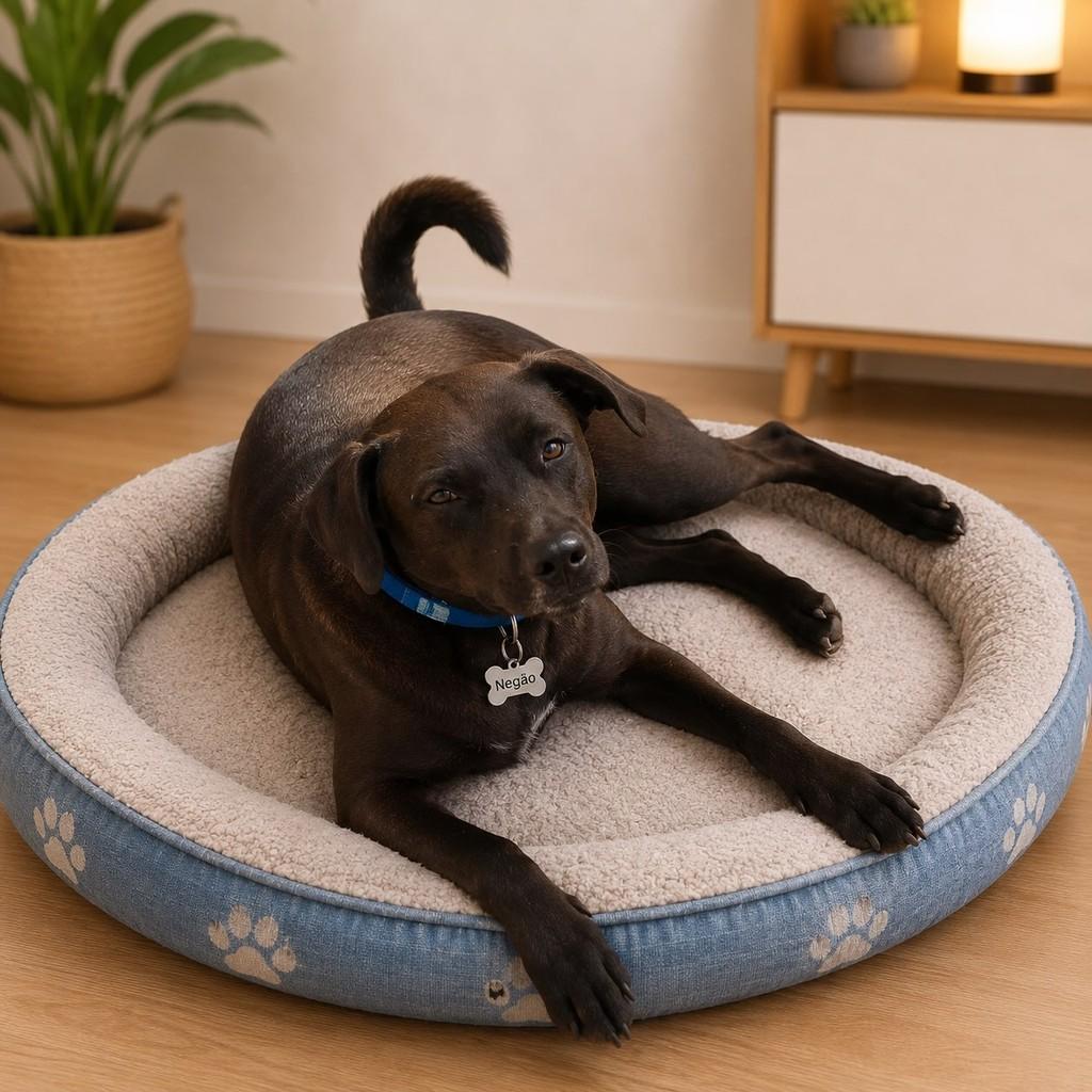 Negão, cachorro de porte médio para adoção em Cariacica - ES