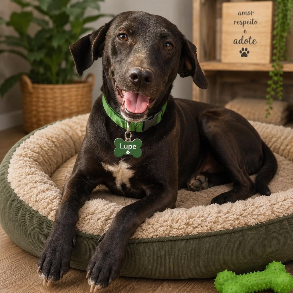 Lupe, cachorro de porte médio para adoção em Cariacica - ES