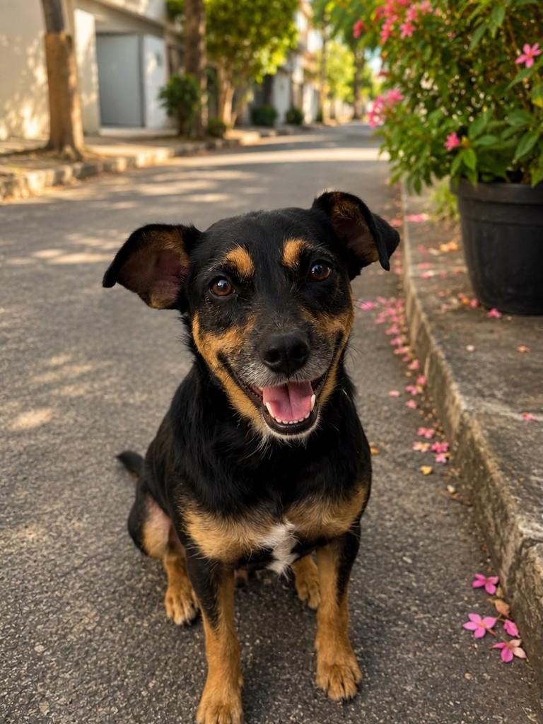 Fiapinho, cachorro de porte pequeno para adoção em Cariacica - ES