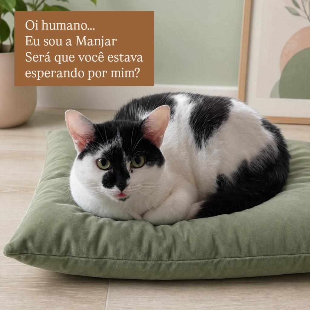 Manjar Branco, gata de porte pequeno para adoção em São Paulo - SP