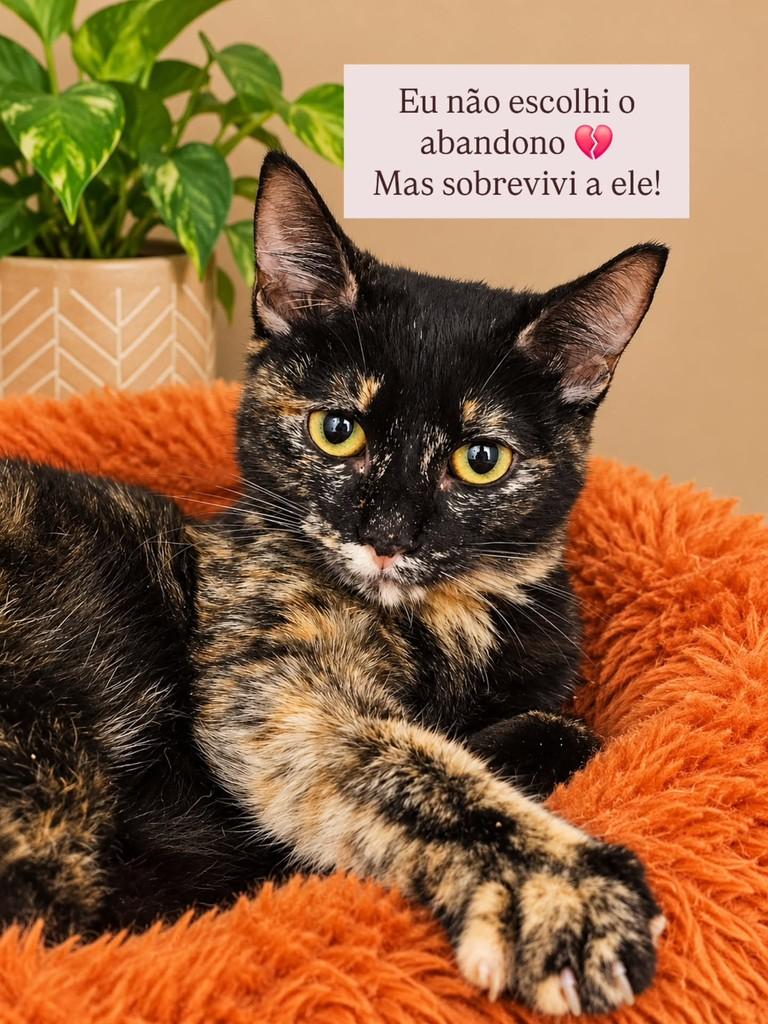 Anne, gata de porte pequeno para adoção em São Paulo - SP