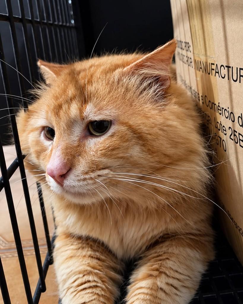 Garfield, gato de porte médio para adoção em Ijuí - RS — foto 3 de 4