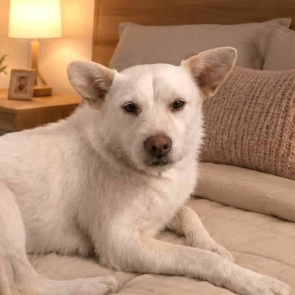 Branquinha, cachorro de porte pequeno para adoção em Vitória - ES