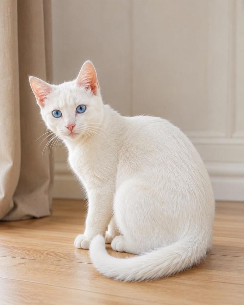 Branquinho, gato de porte pequeno para adoção em Vitória - ES