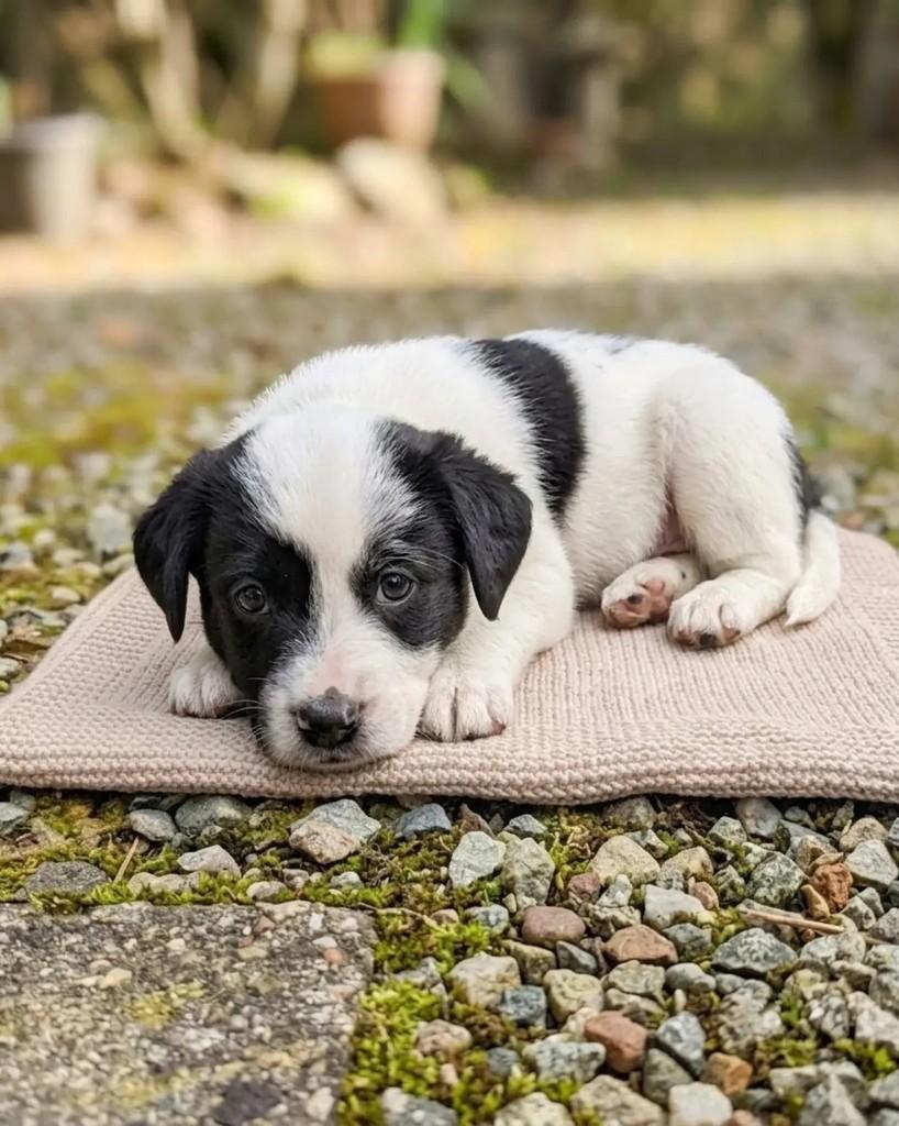 Dominó, cachorro de porte pequeno para adoção em Jaraguá do Sul - SC