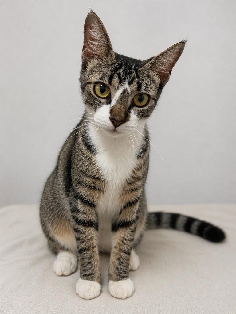 Kiki, gato de porte pequeno para adoção em Porto Alegre - RS