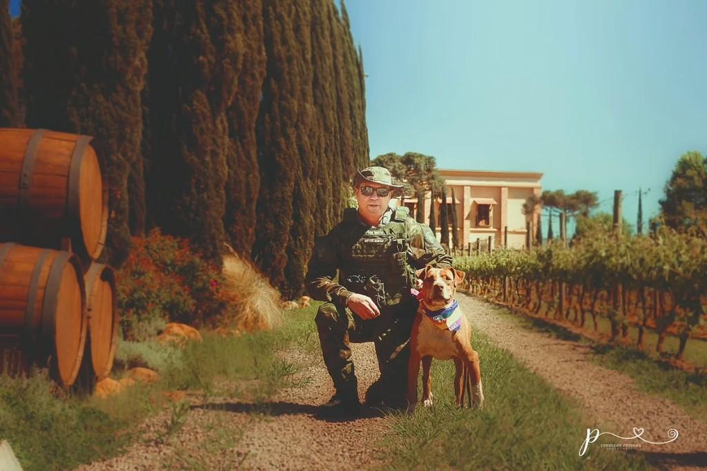 Sansão, cachorro de porte médio para adoção em Vacaria - RS