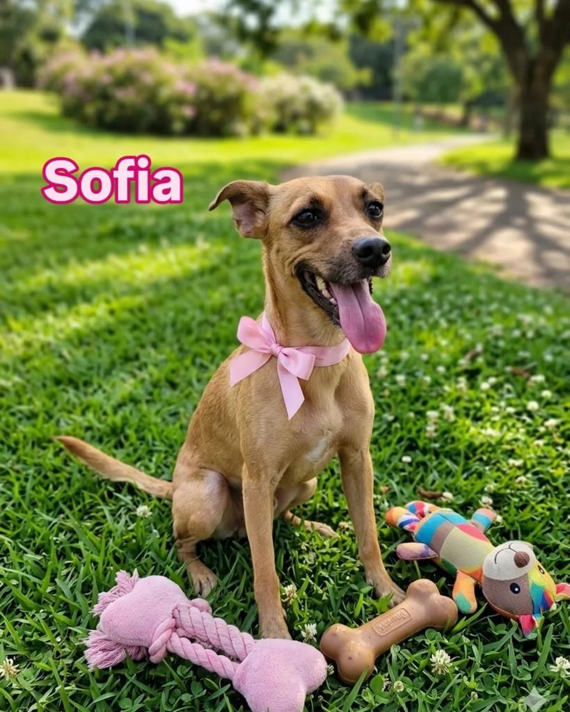 Sofia, cadela de porte pequeno para adoção em Ribeirão Preto - SP