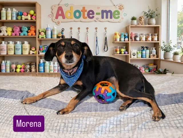 Morena, cachorro de porte pequeno para adoção em Rio de Janeiro - RJ