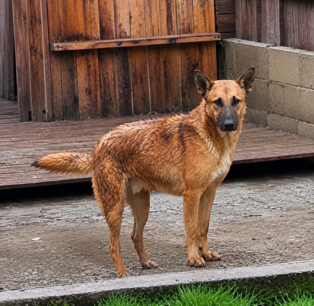 Cascalho, cachorro de porte médio para adoção em Farroupilha - RS