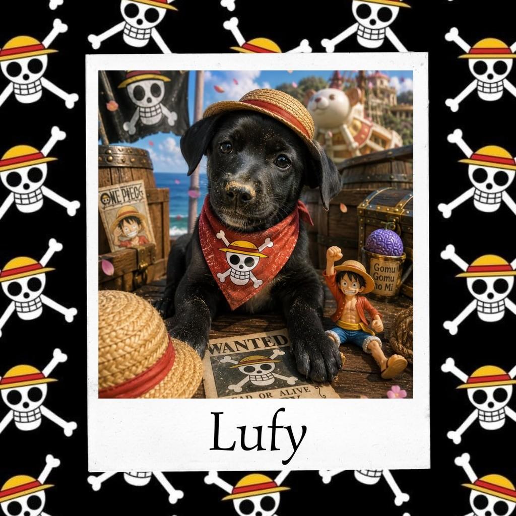 Luffy, cachorro de porte médio para adoção em Vargem Grande Paulista - SP