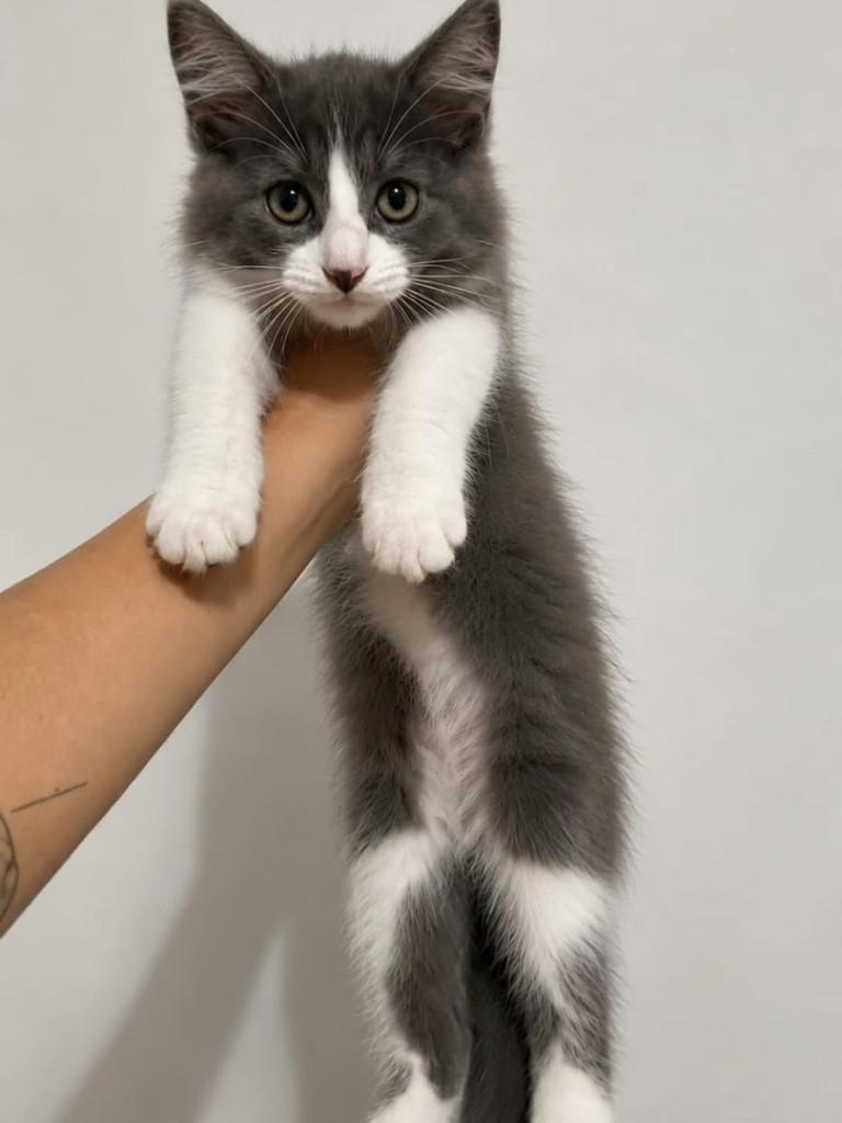 Ursinho, gato de porte pequeno para adoção em Natal - RN