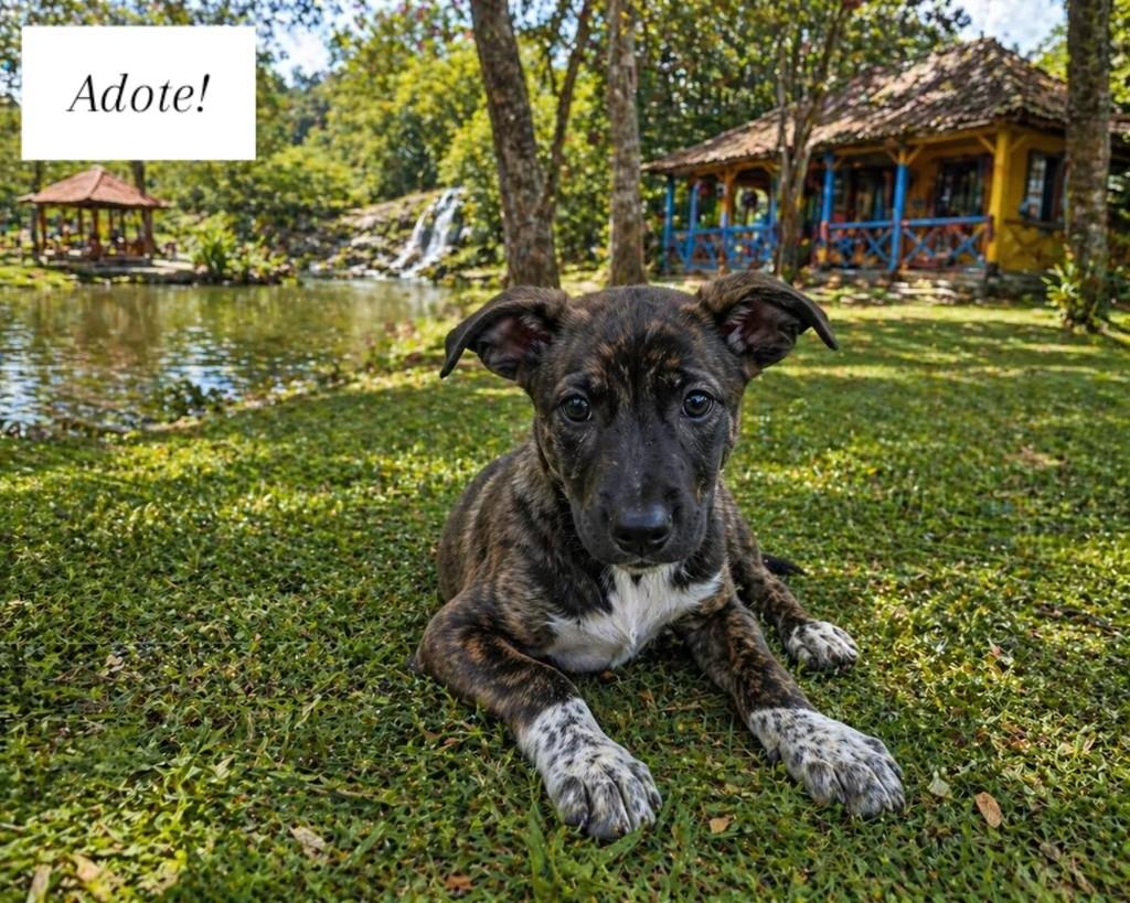 Vitório, cachorro de porte pequeno para adoção em Araucária - PR