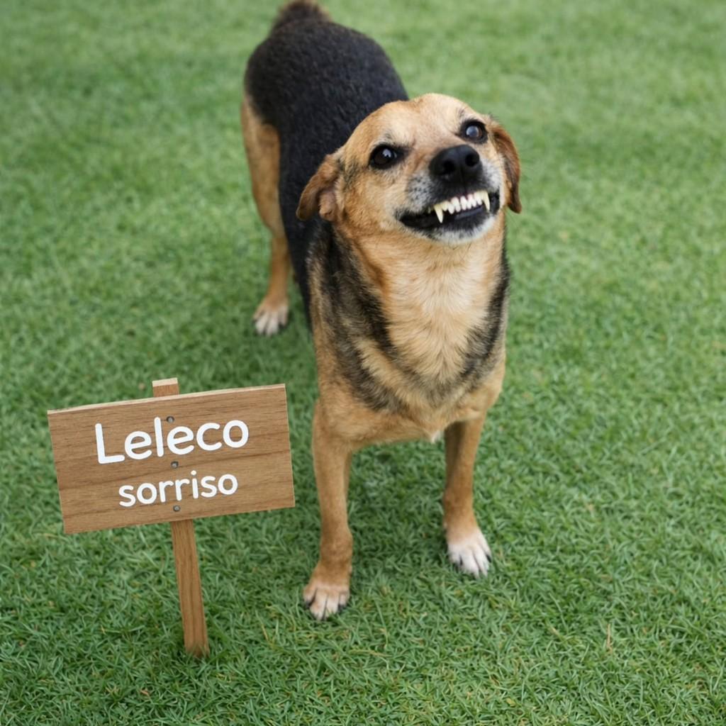 Leleco, cachorro de porte médio para adoção em Itapira - SP