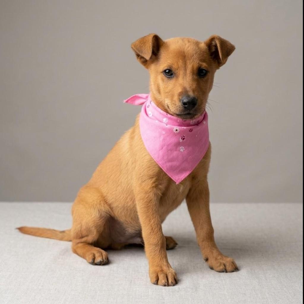 Caramela, cachorro de porte médio para adoção em São Sepé - RS